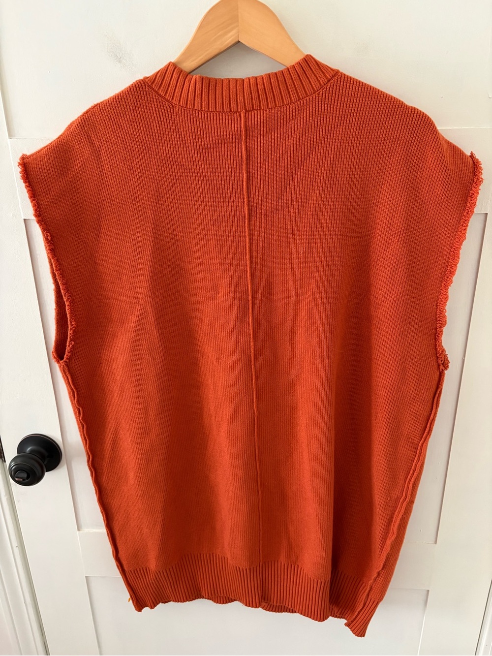 Free People Oakleigh Vest Rust Orange . Size Large. - Picture 5 of 13